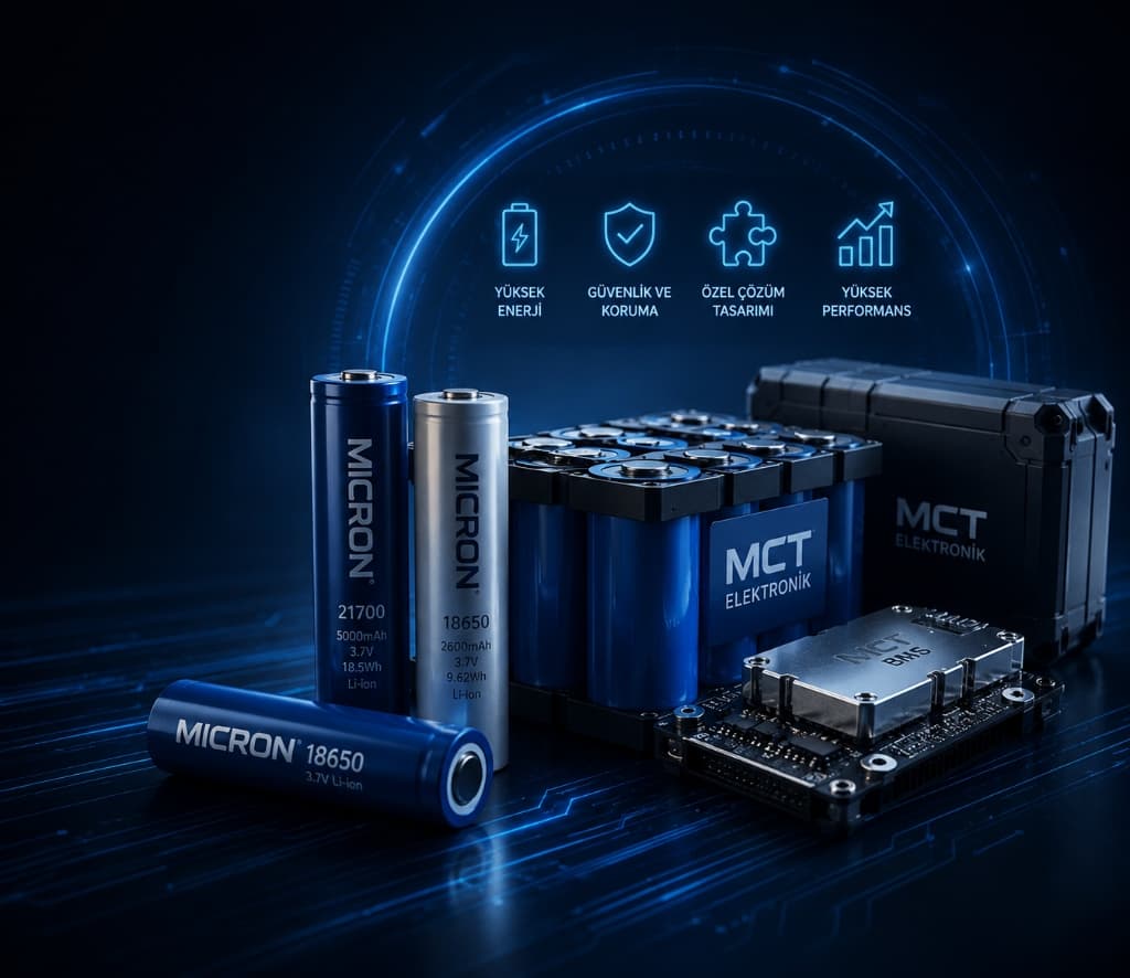 MCT Elektronik — lityum hücreden projeye özel bataryaya